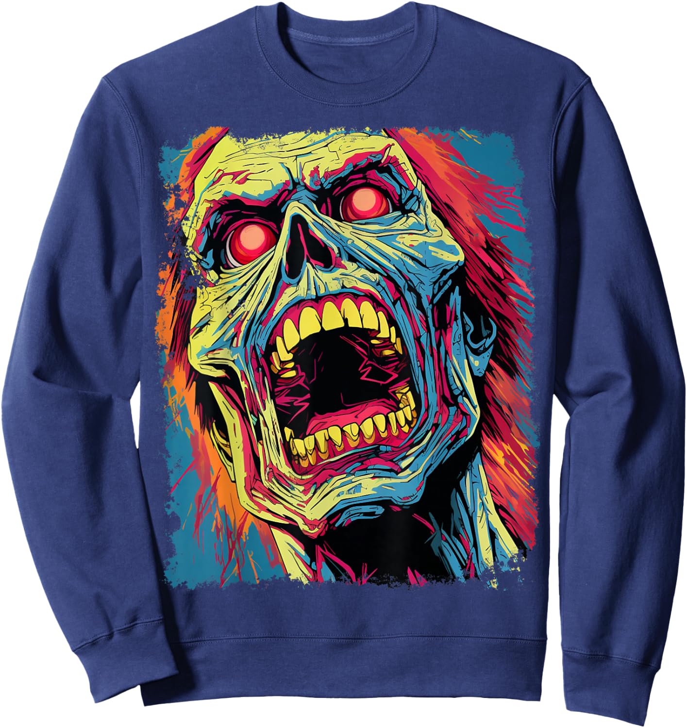 Classic Horror Halloween Sweatshirt - Sweatshirt | Navy