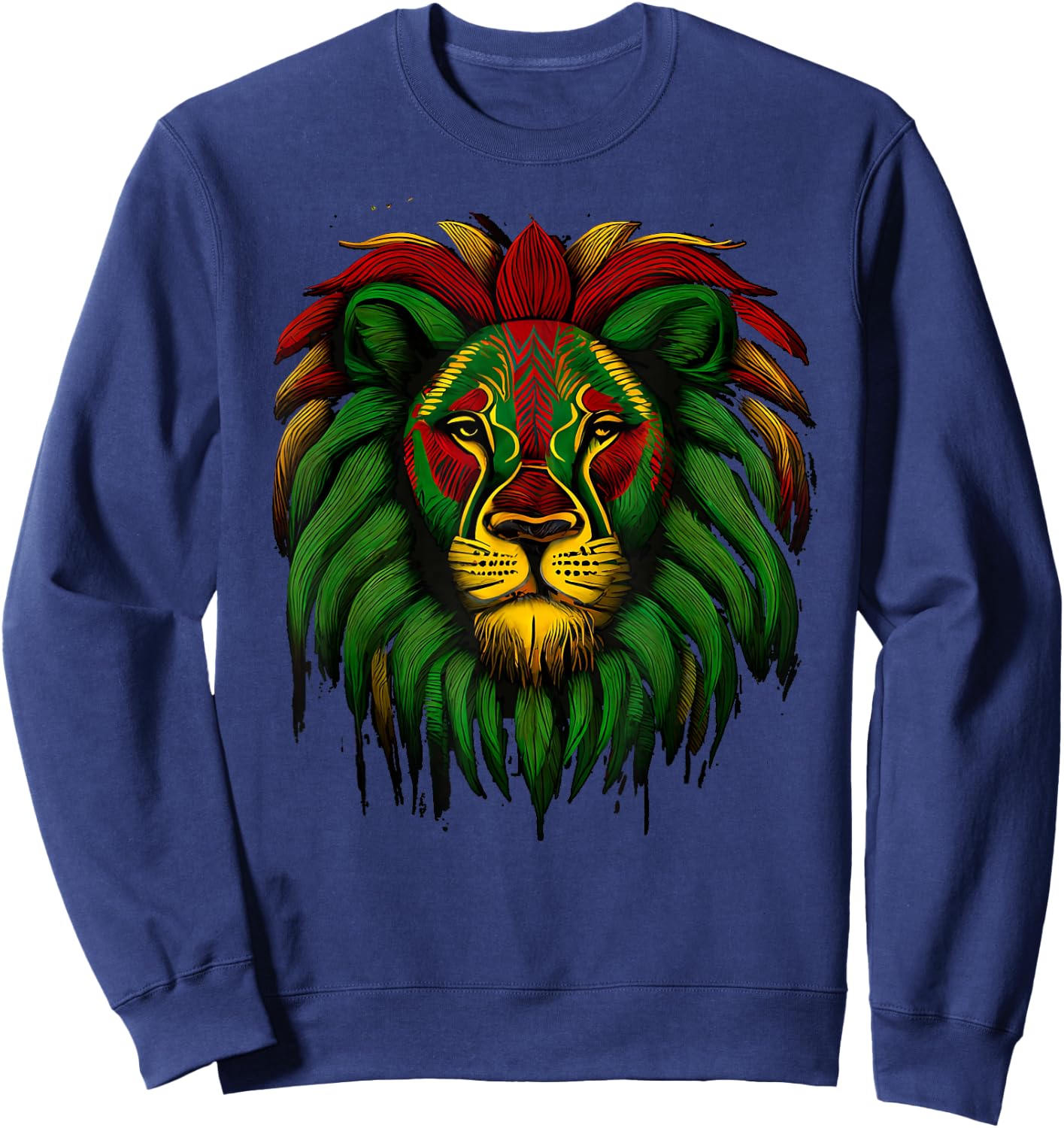 Kids Leo Awesome Lion Zodiac Birthday Sign Reggae Legend Sweatshirt - Sweatshirt | Navy