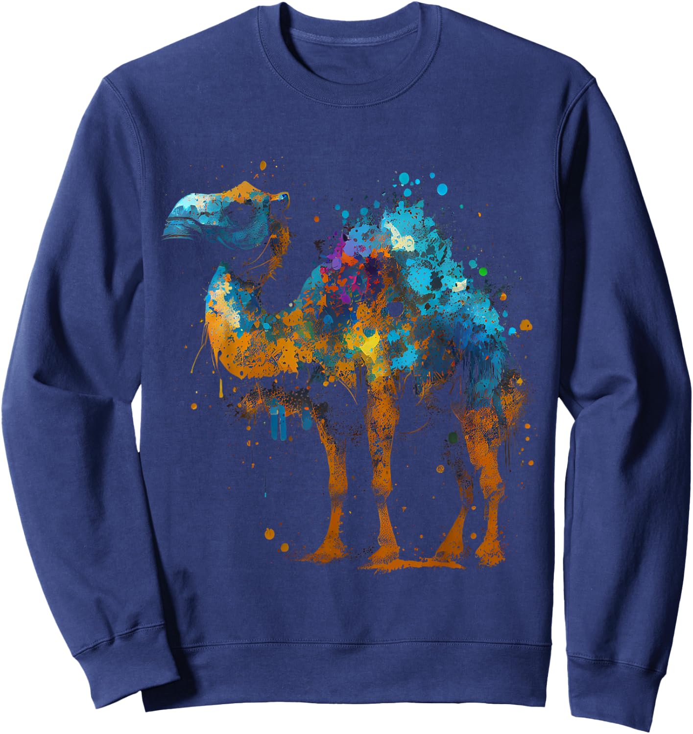 Camel Africa Safari Animal Favorite Animal Fan Camel Sweatshirt - Sweatshirt | Navy