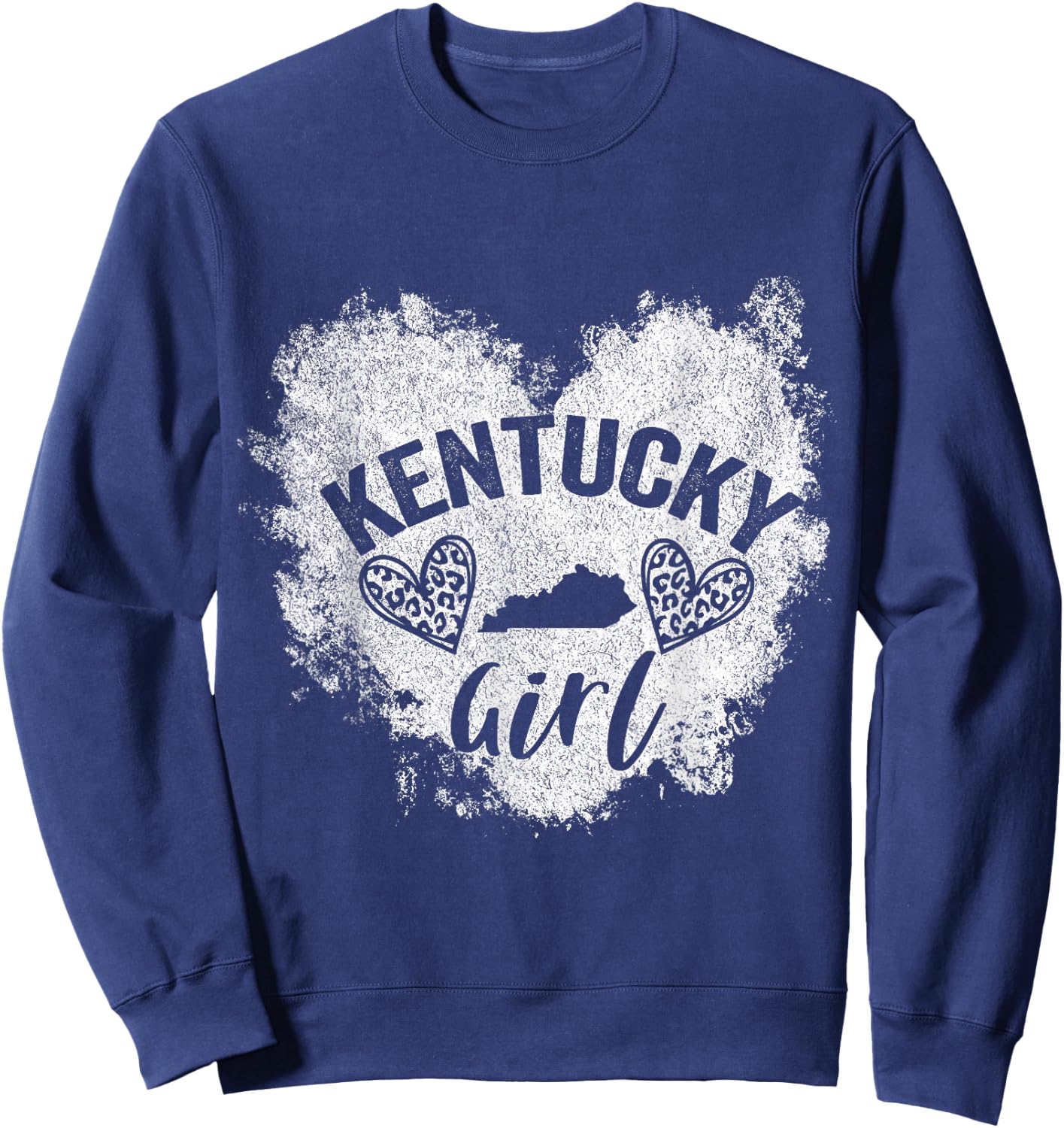 Kentucky Girl Funny Hometown Kentucky Home Kentucky Roots Sweatshirt - Sweatshirt | Navy