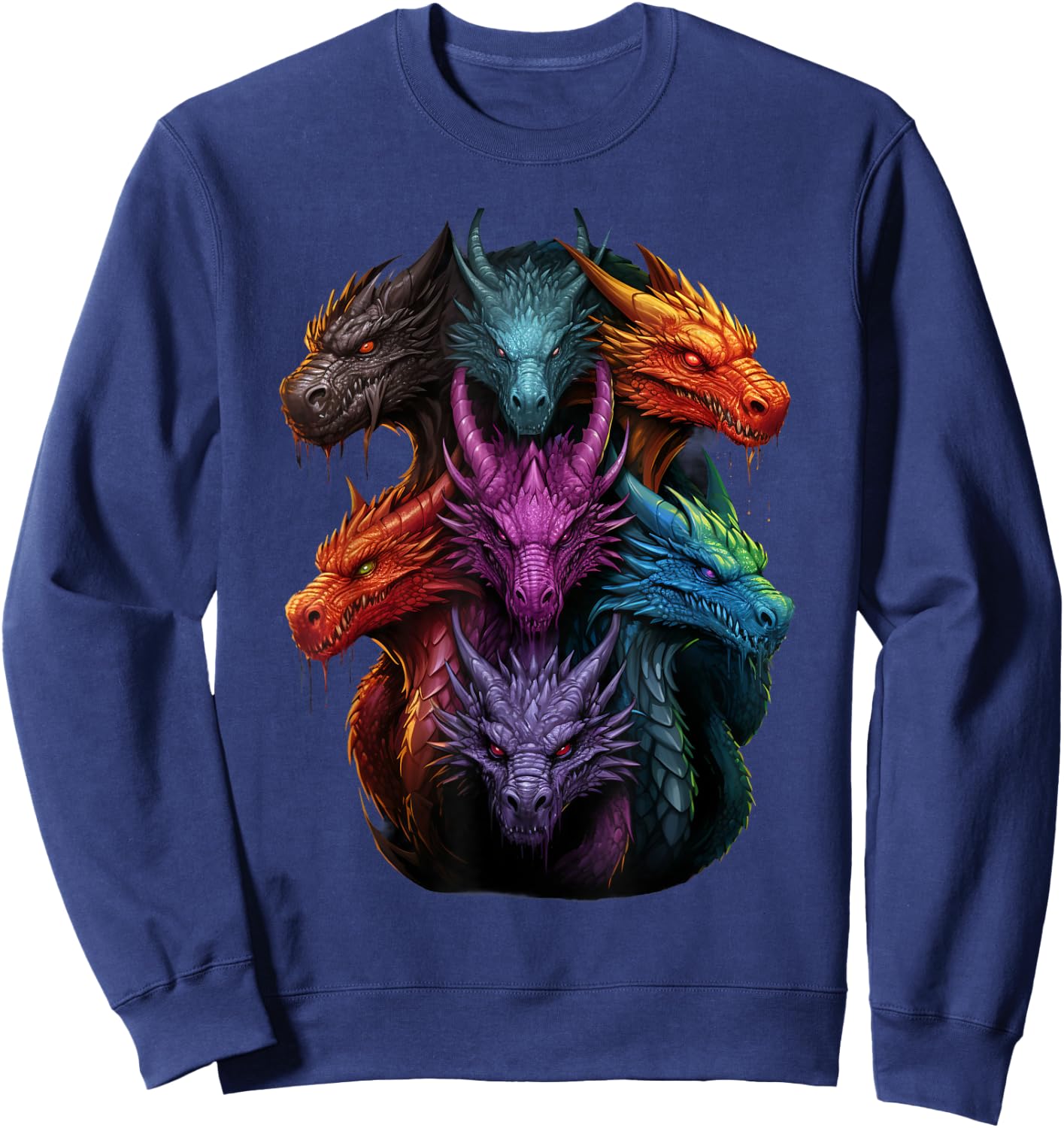 Dragon Lovers Dragon Types Women Men Girls Boys Dragons Sweatshirt - Sweatshirt | Navy