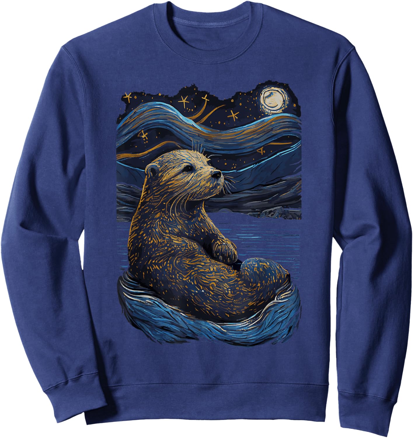 Otter Starry Night Sweatshirt - Sweatshirt | Navy