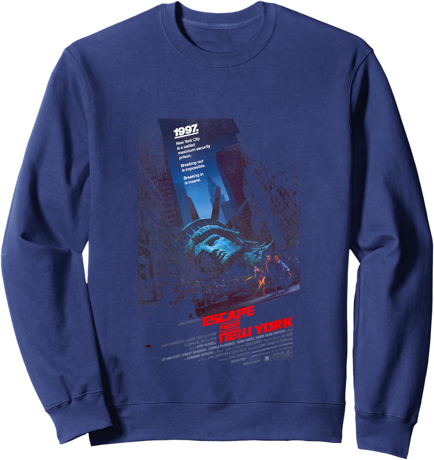 Escape from New York Snake Breaking Out is Impossible Sweatshirt - Sweatshirt | Navy