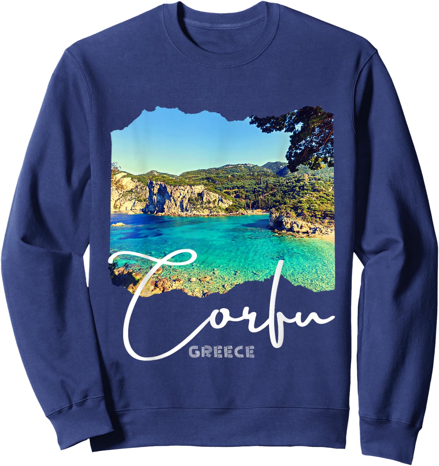 Corfu Island Greece Corfu Sweatshirt - Sweatshirt | Navy
