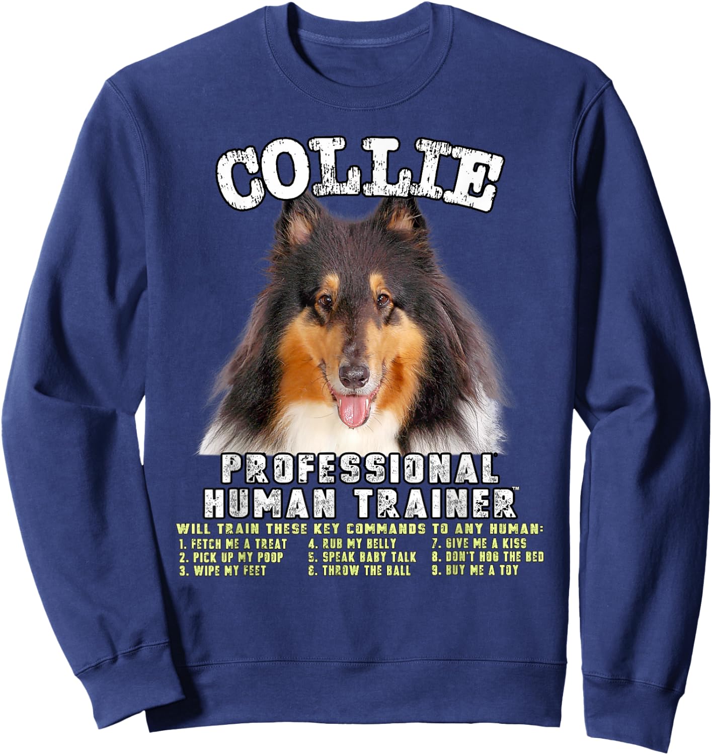 Collie Tri Professional Human Trainer Sweatshirt - Sweatshirt | Navy