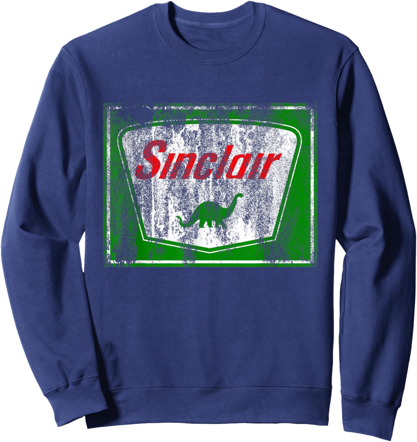 Dinosaur Gas Station Vintage Retro and Kids Sweatshirt - Sweatshirt | Navy