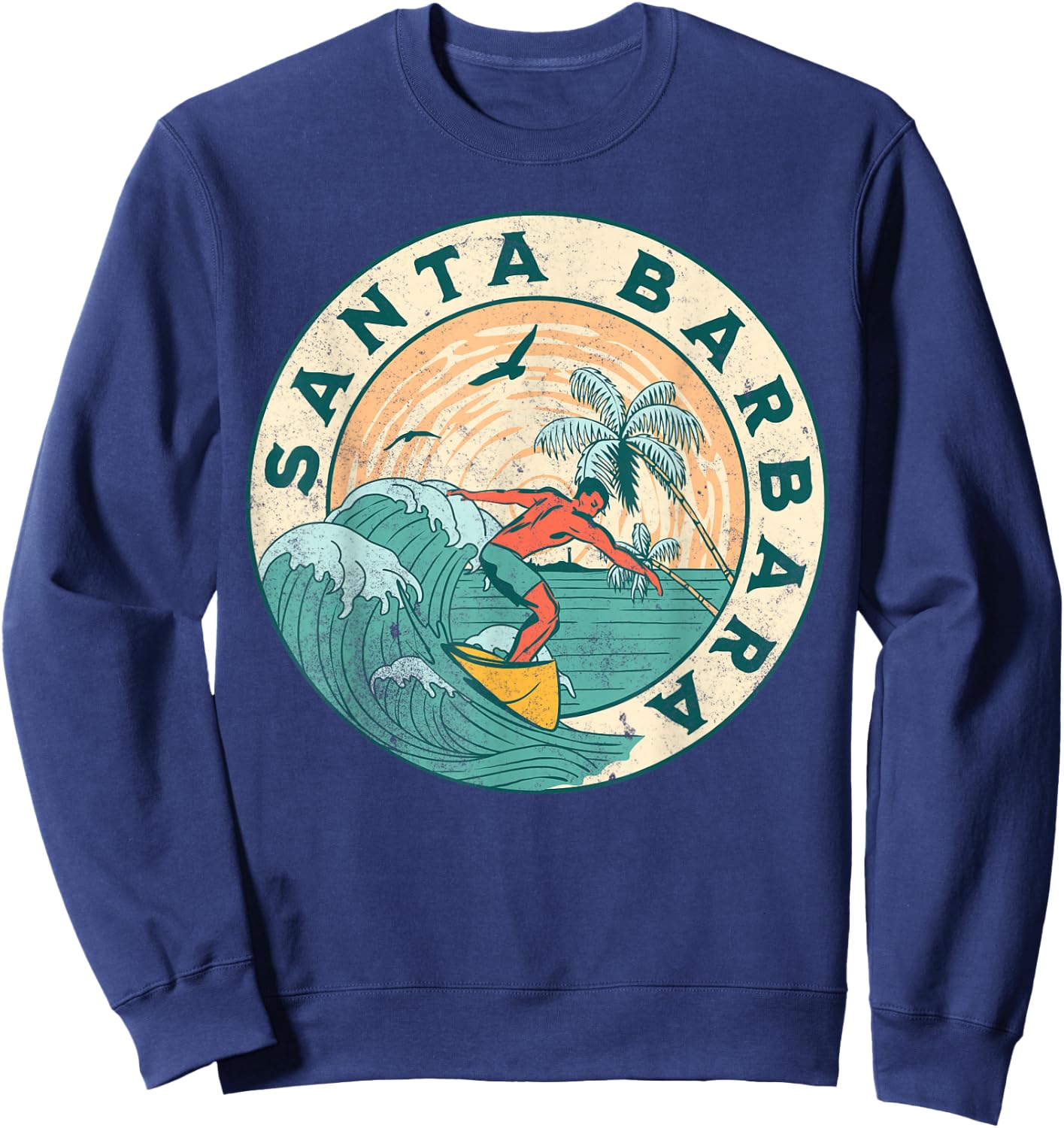 Santa Barbara California Sweatshirt - Sweatshirt | Navy