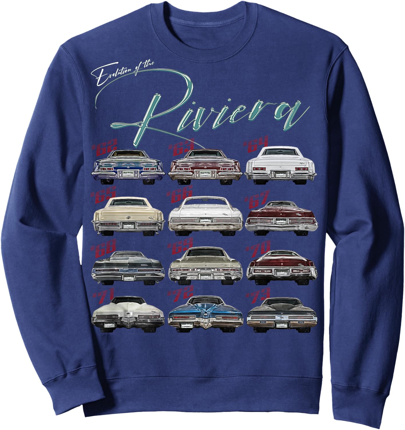 Evolution,Riviera,Skylark,Limited,Gran,Grand,Sport,GS,Muscle Sweatshirt - Sweatshirt | Navy