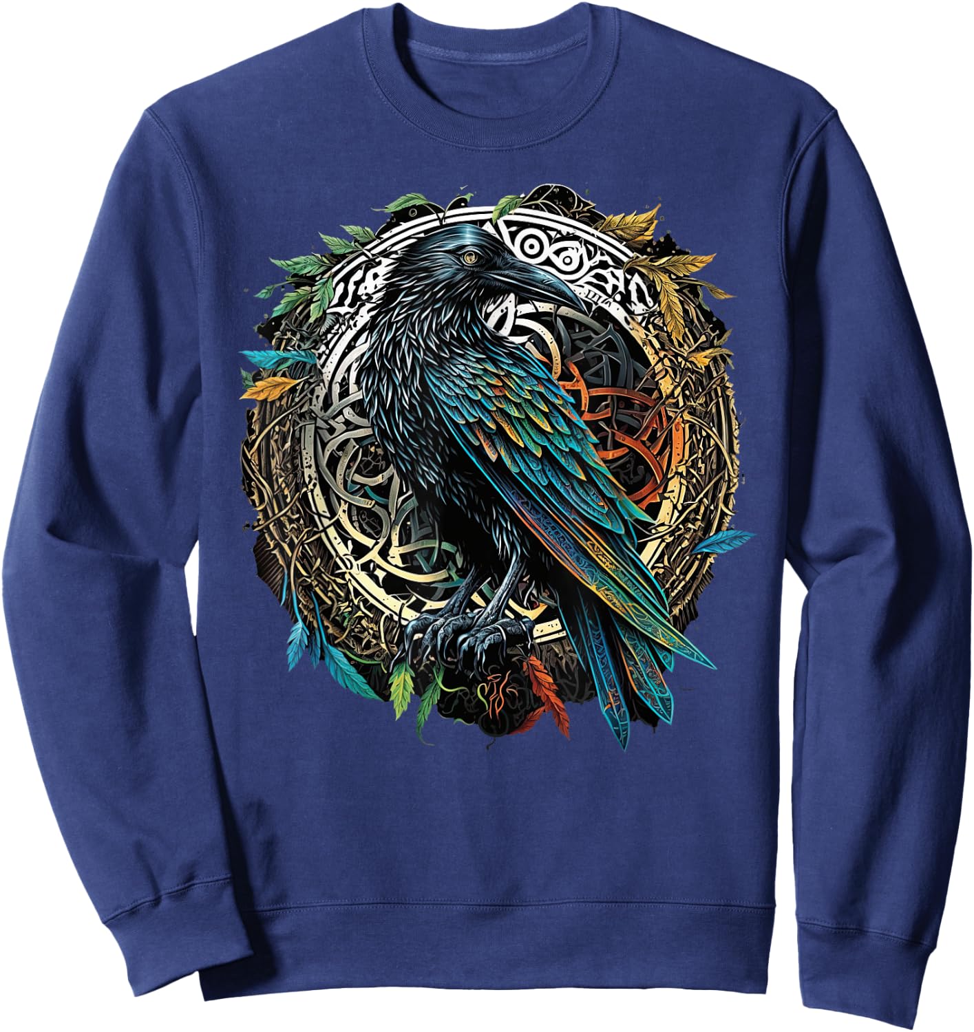 Odins Raven Viking Midgard Thor Walhalla Sweatshirt - Sweatshirt | Navy