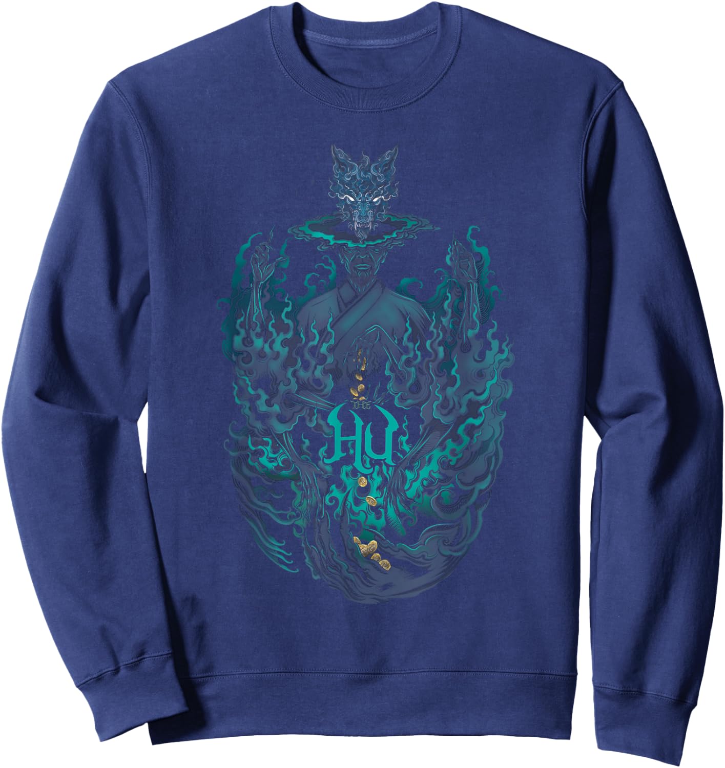The Hu – Blue Flames Sweatshirt - Sweatshirt | Navy