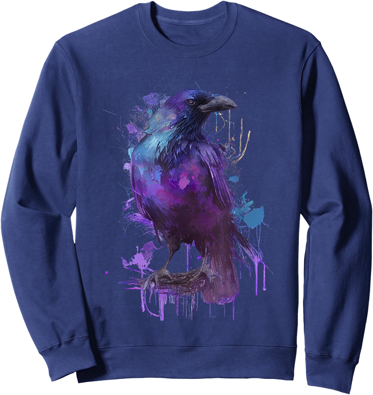 Raven colorful design Sweatshirt - Sweatshirt | Navy