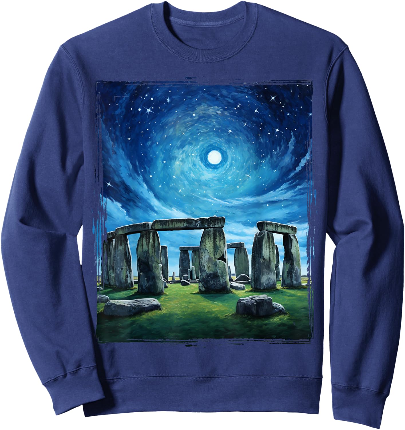 Funny Stonehenge England History Meme Souvenir Sweatshirt - Sweatshirt | Navy