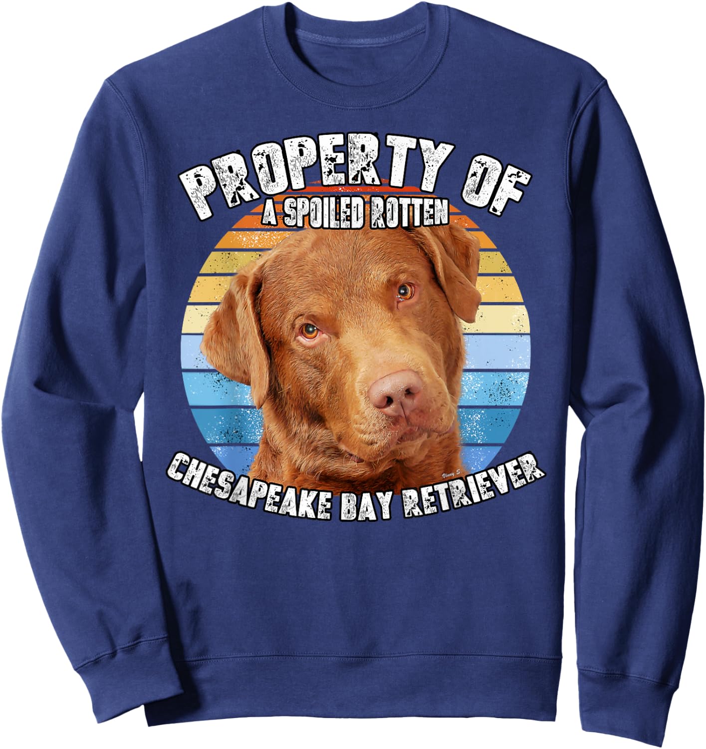 Chesapeake Bay Retriever Property Of Sweatshirt - Sweatshirt | Navy