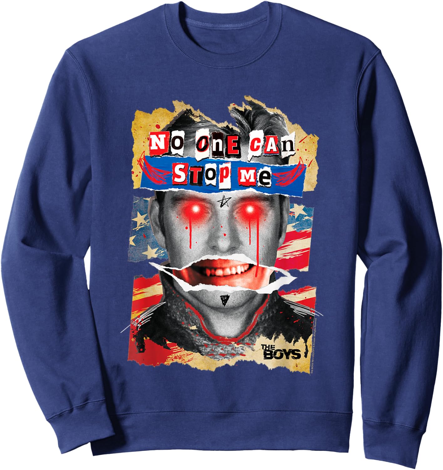 The Boys Homelander No One Can Stop Me Sweatshirt - Sweatshirt | Navy