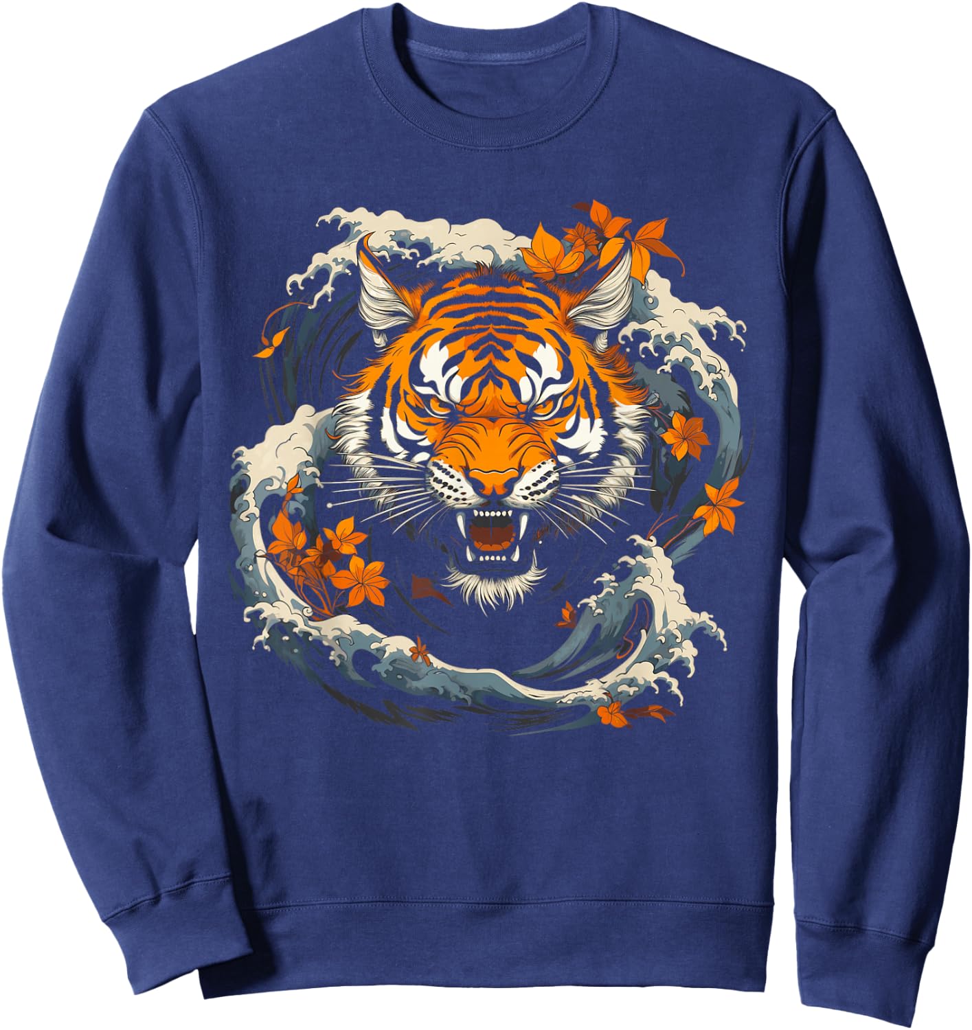 Japanese Tiger Japan Sweatshirt - Sweatshirt | Navy