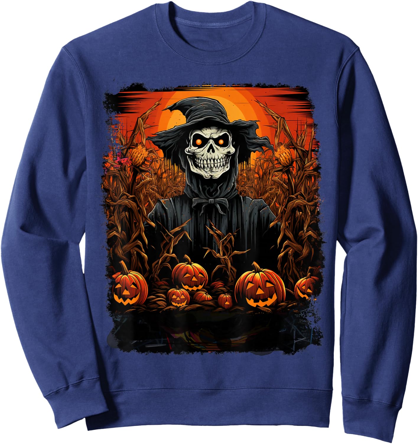 Halloween Theme Sweatshirt - Sweatshirt | Navy