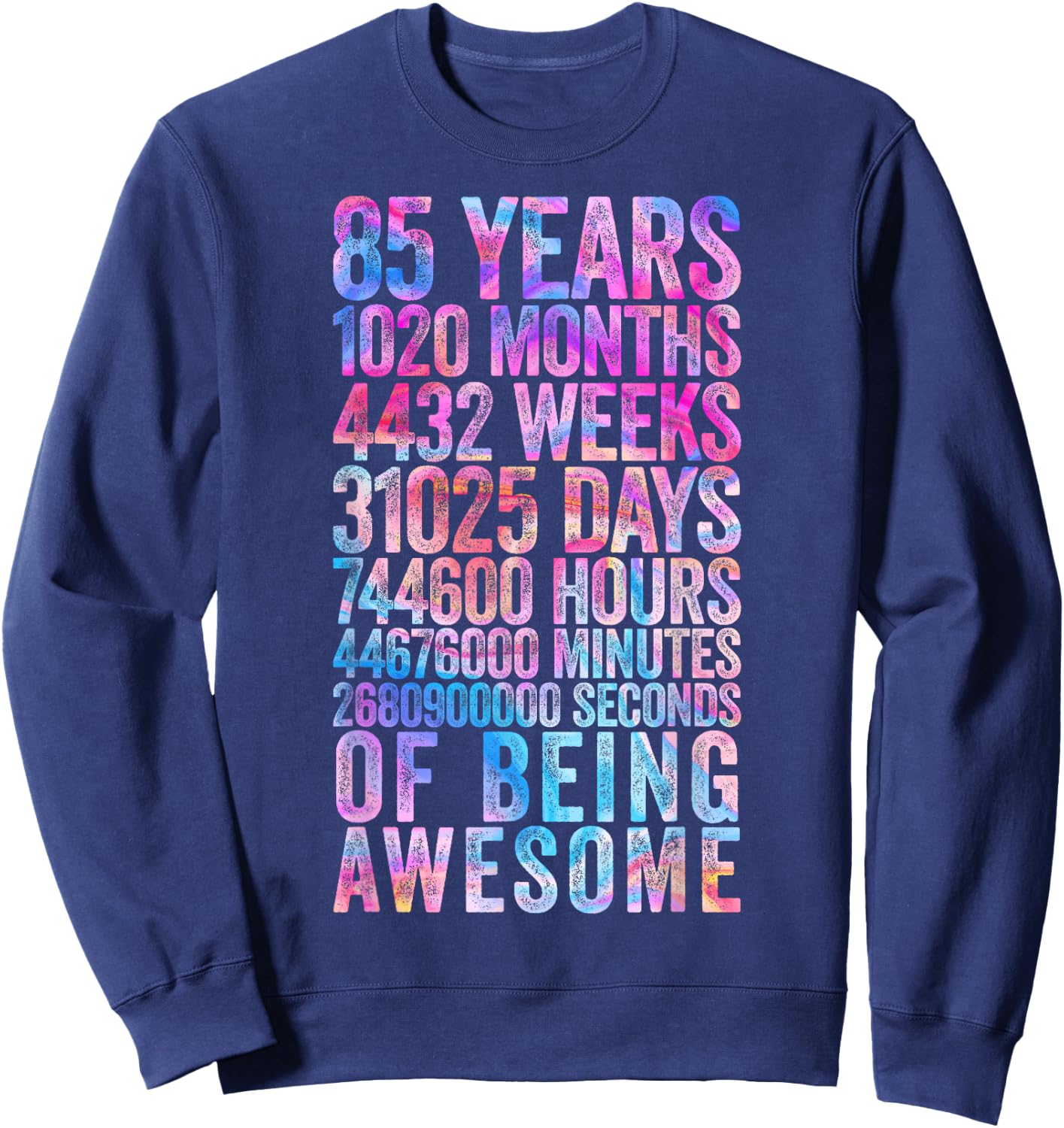 Funny 85th Birthday Shirt Old Meter Funny 85 Year Old Gifts Sweatshirt - Sweatshirt | Navy