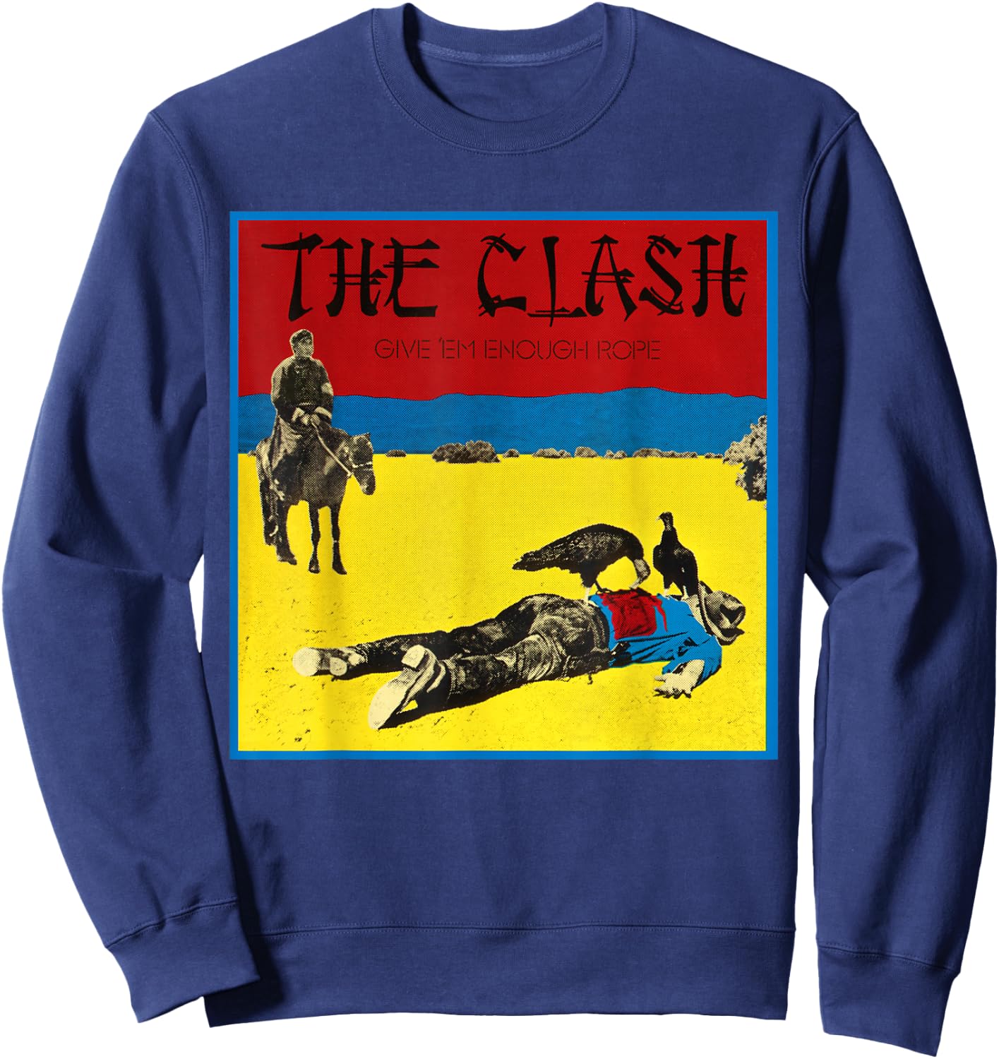 The Clash - Give 'Em Enough Rope Sweatshirt - Sweatshirt | Navy