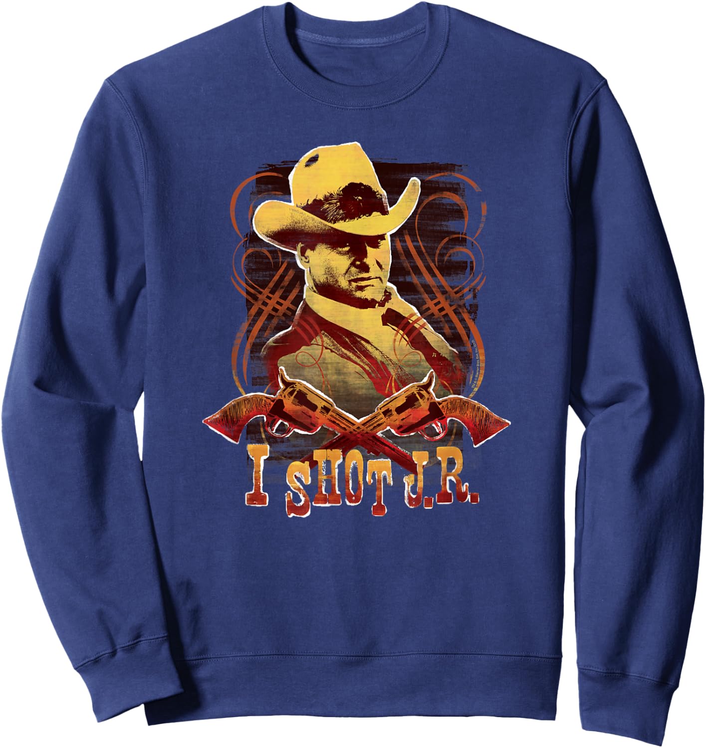Dallas TV Series I Shot J.R. Sweatshirt - Sweatshirt | Navy