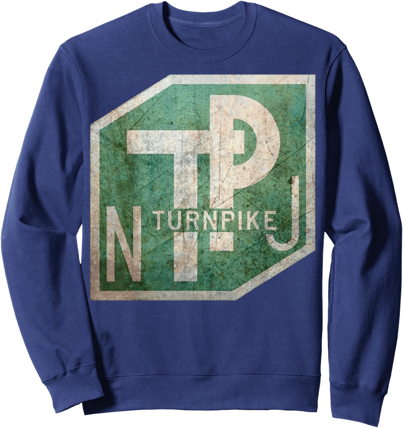 NJ Turnpike NJ Locals Visitors New Jersey Garden State Sweatshirt - Sweatshirt | Navy