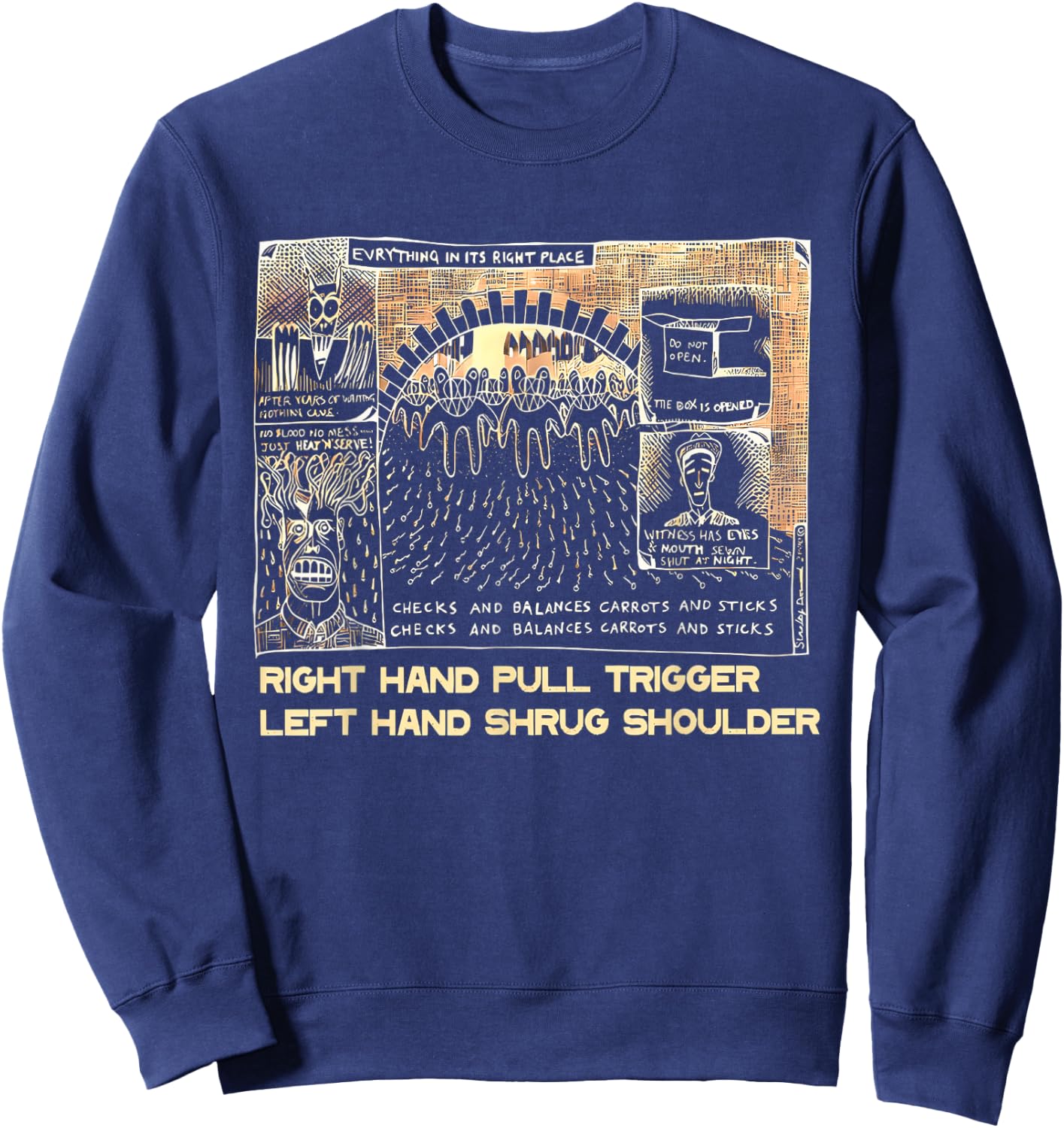 Vintage Retro Radio Music 80s 90s Classic Radiomusic 70s Sweatshirt - Sweatshirt | Navy