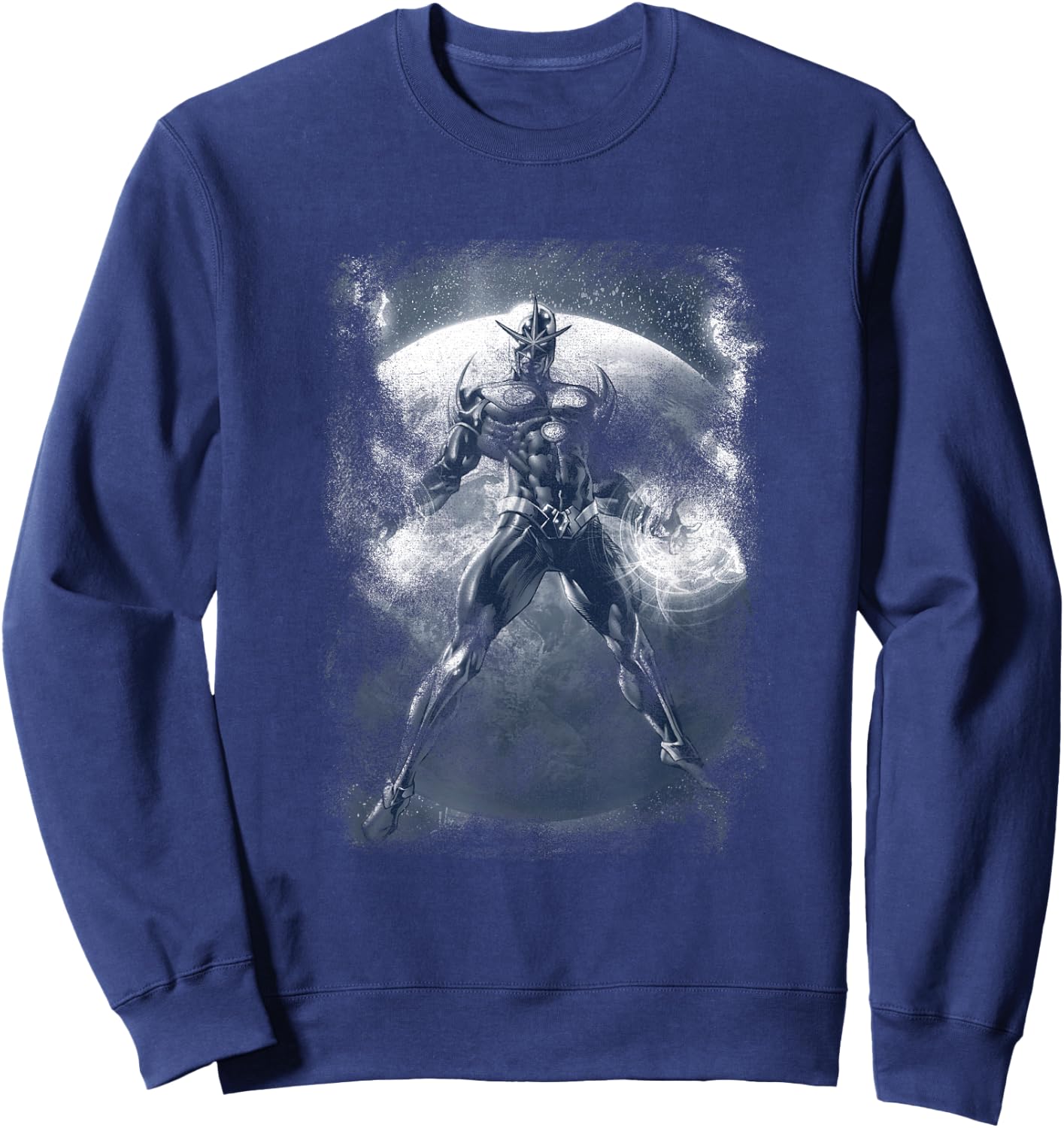 Marvel Comics Retro Classic Nova In Space Distressed Shot Sweatshirt - Sweatshirt | Navy