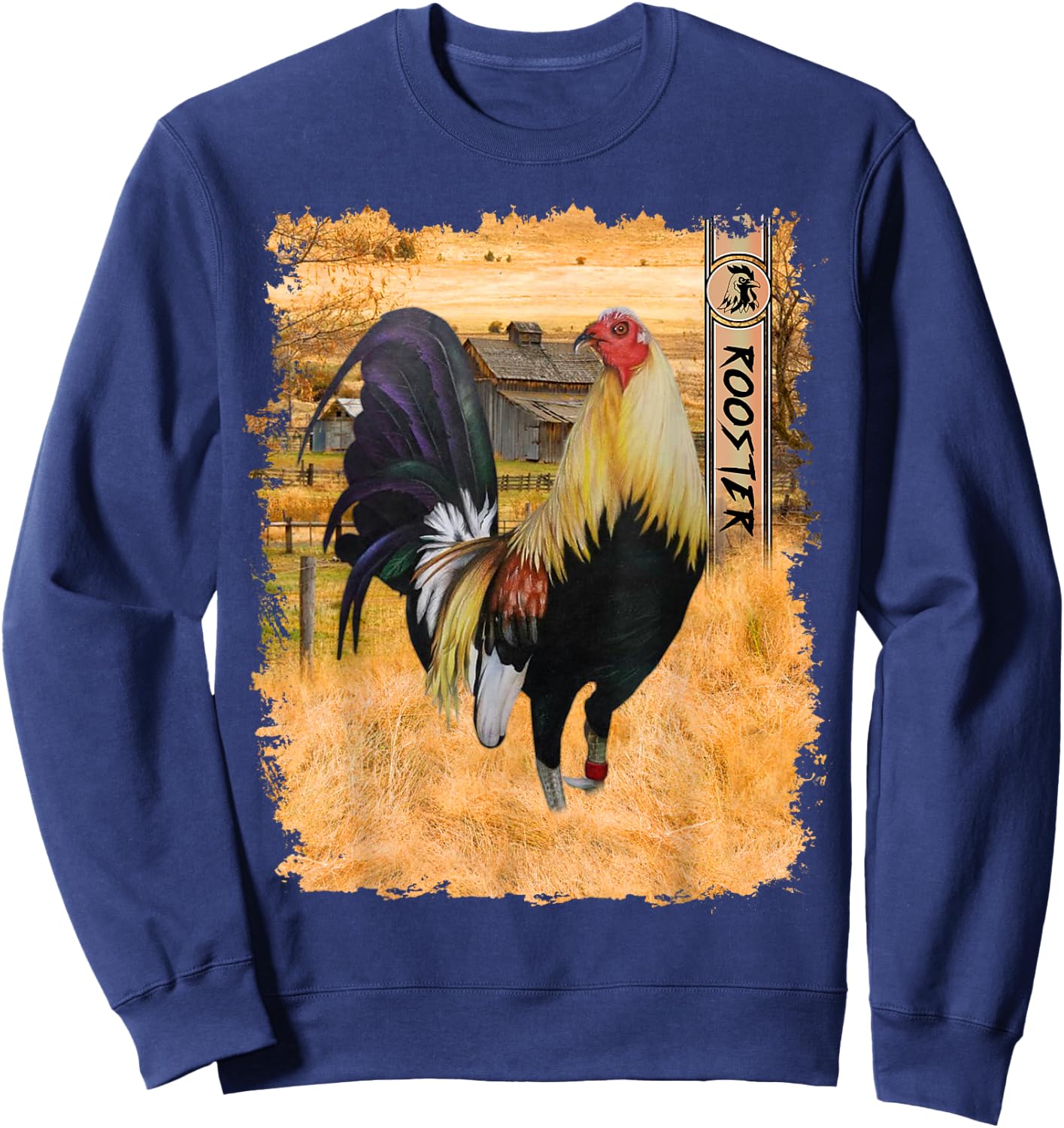 Vintage Rooster Cockfighting Soy Gallero Sweatshirt - Sweatshirt | Navy