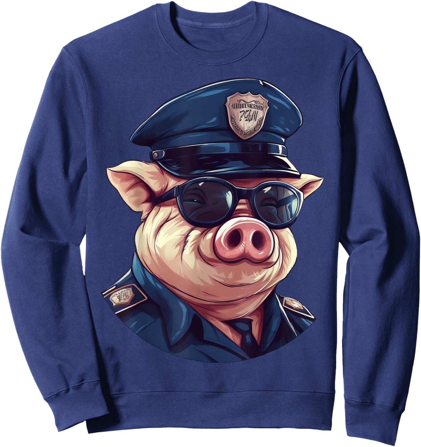 Piggy Fans -Kids Animal Theme , Black, Small Sweatshirt - Sweatshirt | Navy