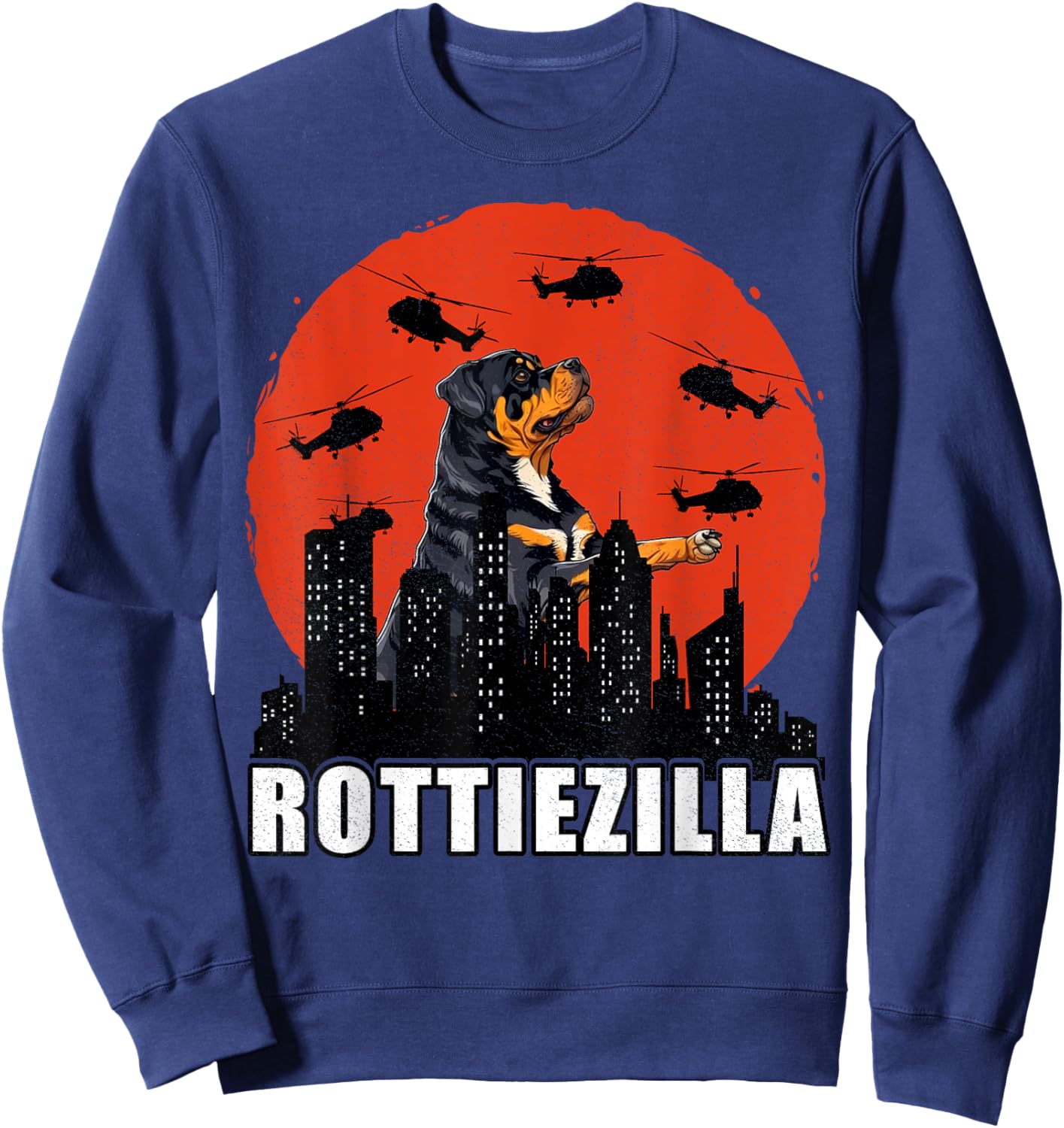 Rottweiler Rottie Dog Lovers Rottweiler Mom Funny Women Girls Kids Sweatshirt - Sweatshirt | Navy