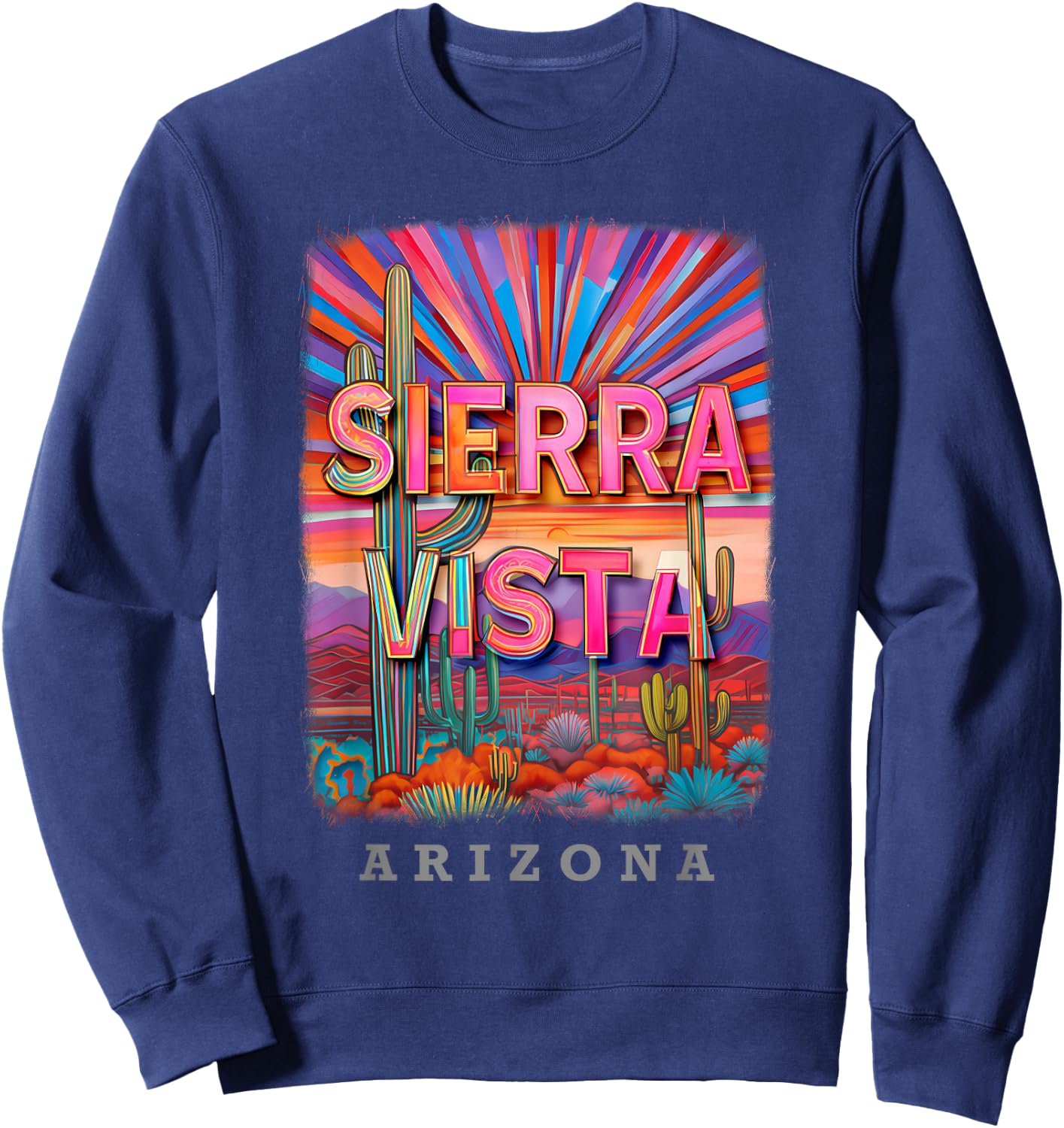 Sierra Vista Arizona AZ Sunset Splendor SD420 Sweatshirt - Sweatshirt | Navy
