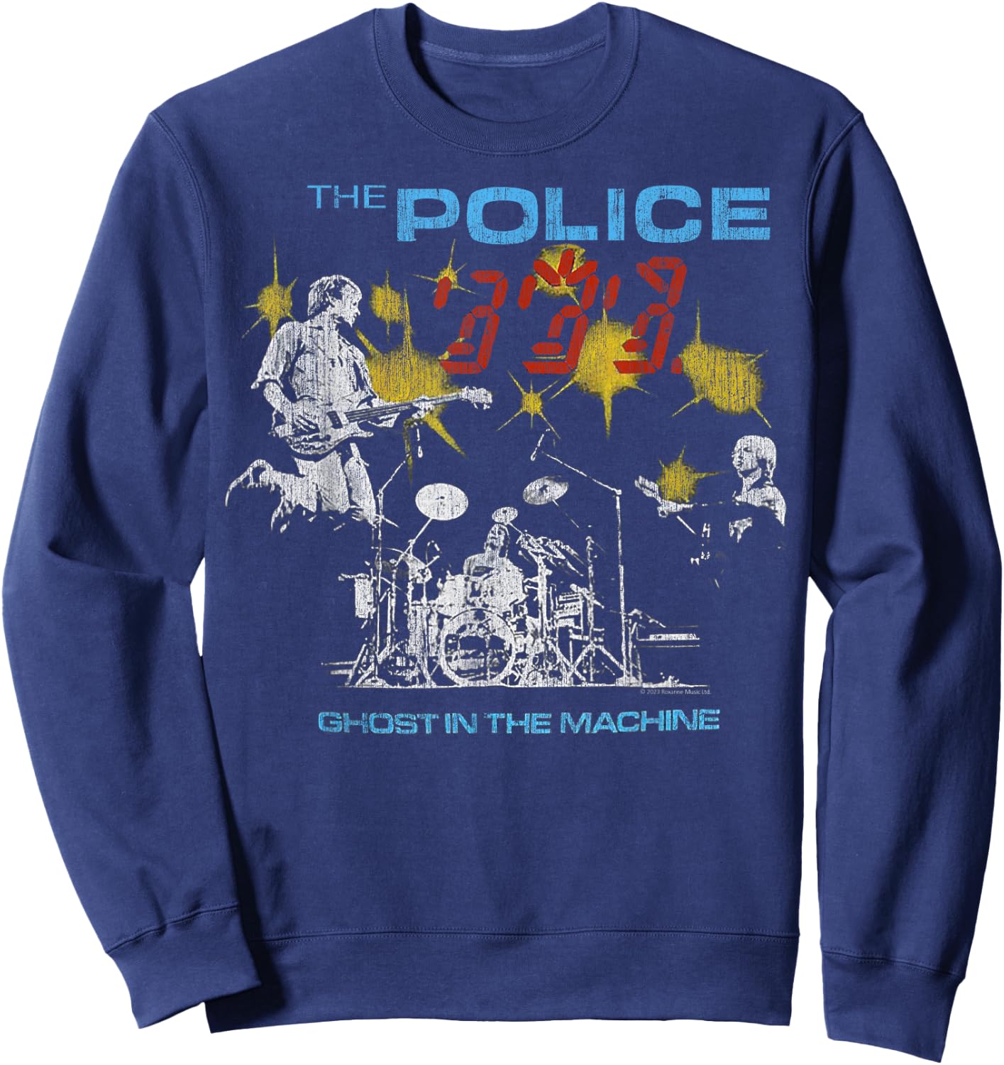 The Police Rock Music Band Ghost In The Machine Sweatshirt - Sweatshirt | Navy