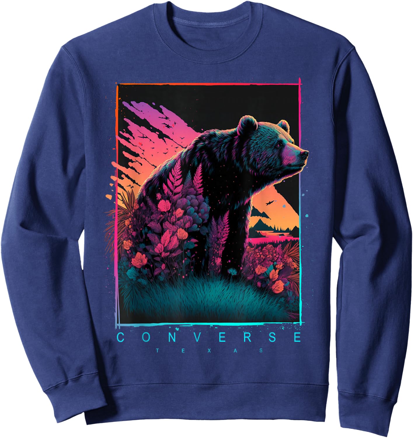 Converse Texas Vintage Bear Sweatshirt - Sweatshirt | Navy