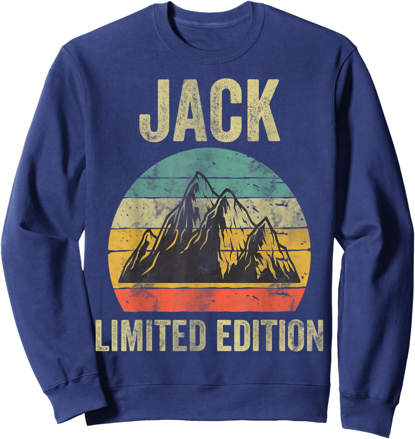 Personalized Name Shirt Jack Vintage Limited Edition Sweatshirt - Sweatshirt | Navy