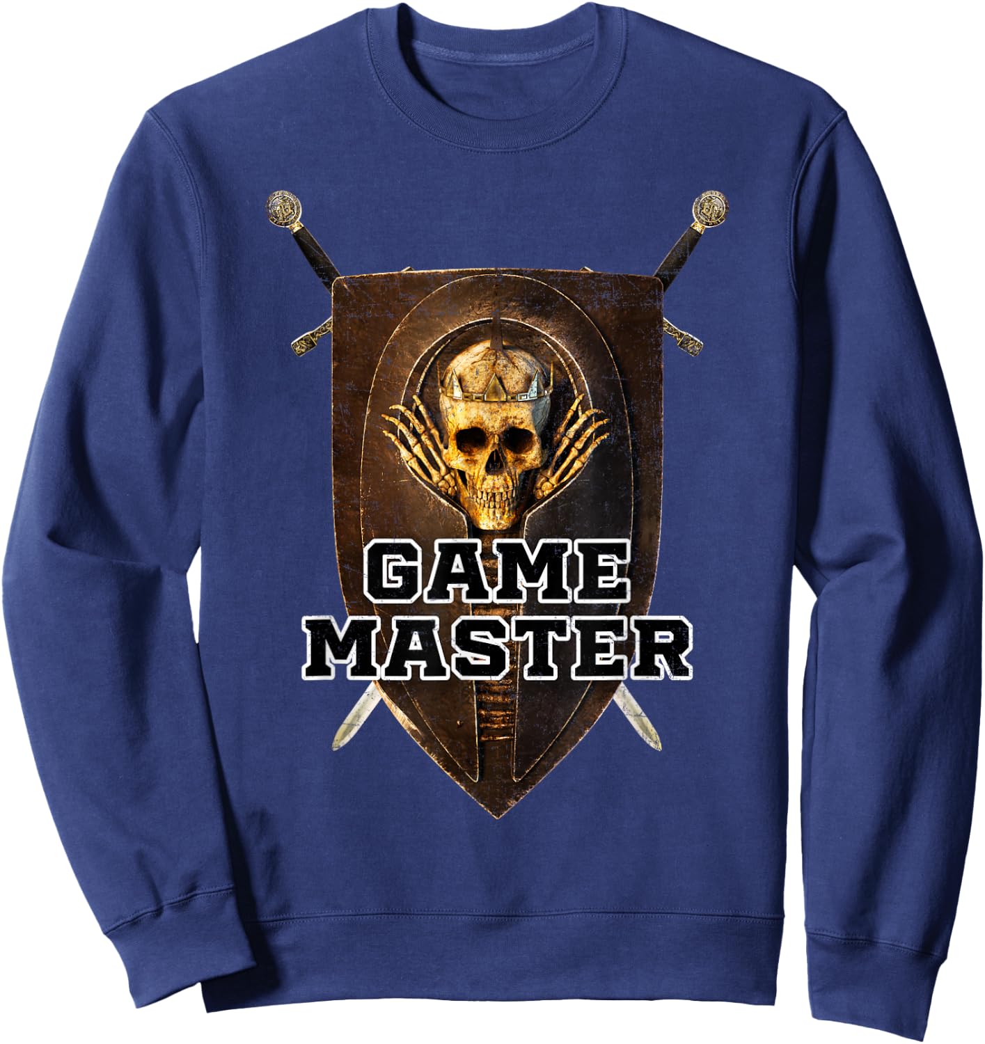 Game Master Shirt, Shield GM Shirt, Funny Board Game Sweatshirt - Sweatshirt | Navy