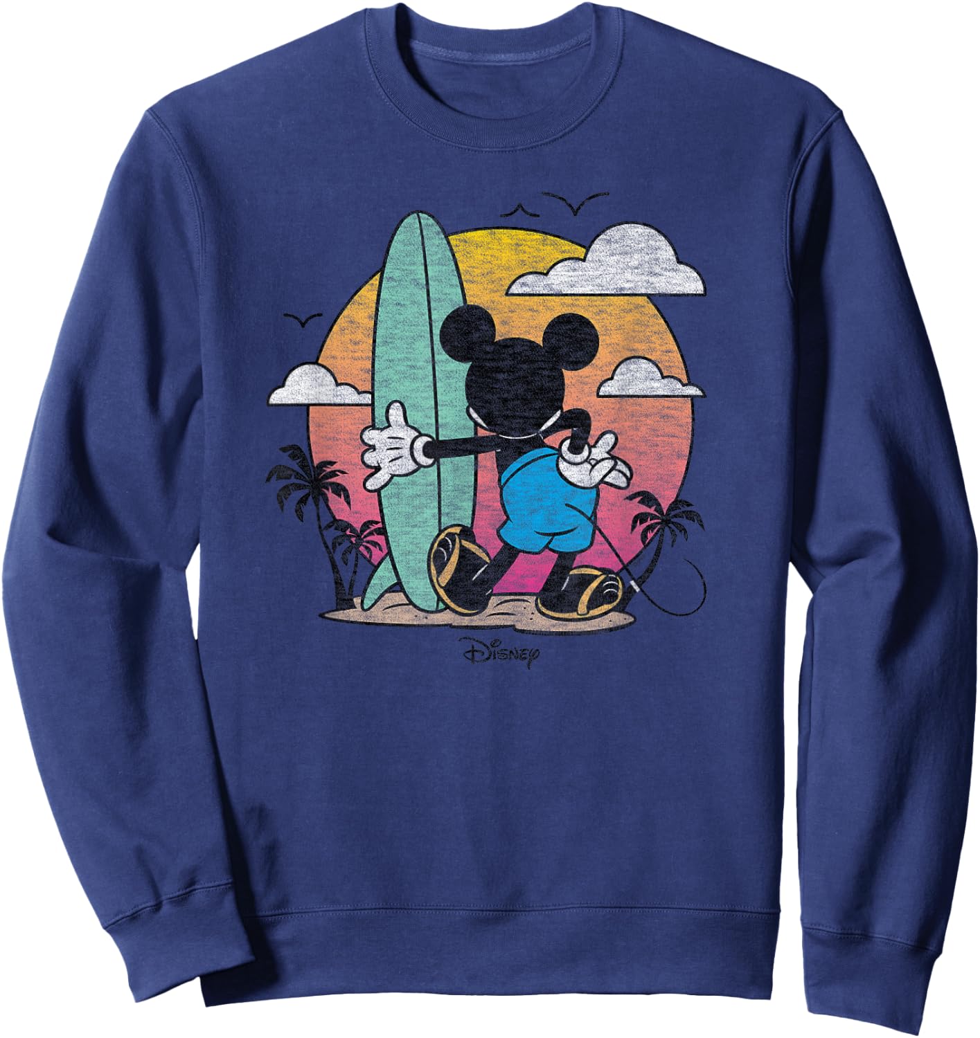 Disney - Mickey Surf Retro Sweatshirt - Sweatshirt | Navy