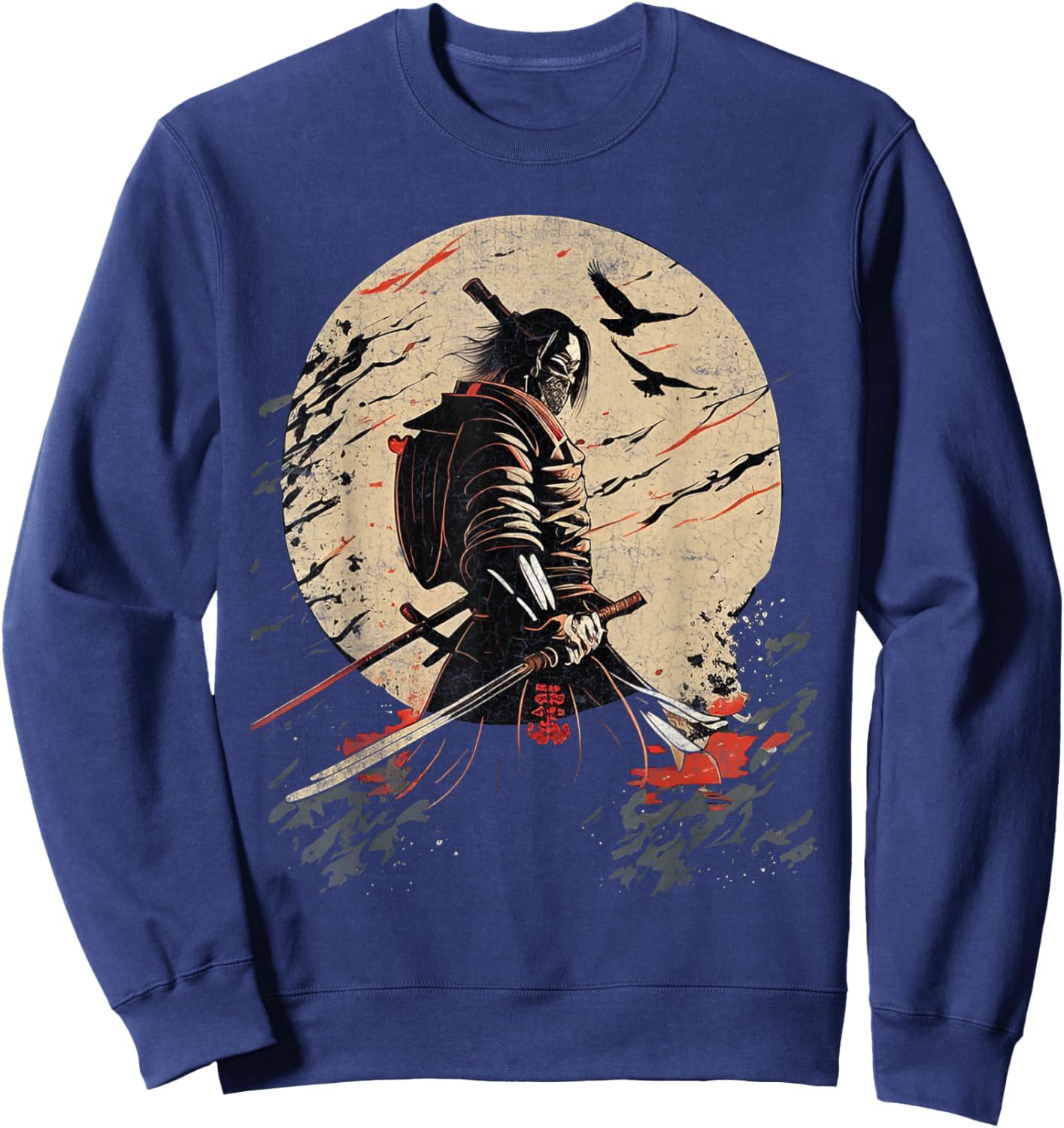 Ancient Japanese Samurai Shirt Bushido Code Warrior Gifts Sweatshirt - Sweatshirt | Navy