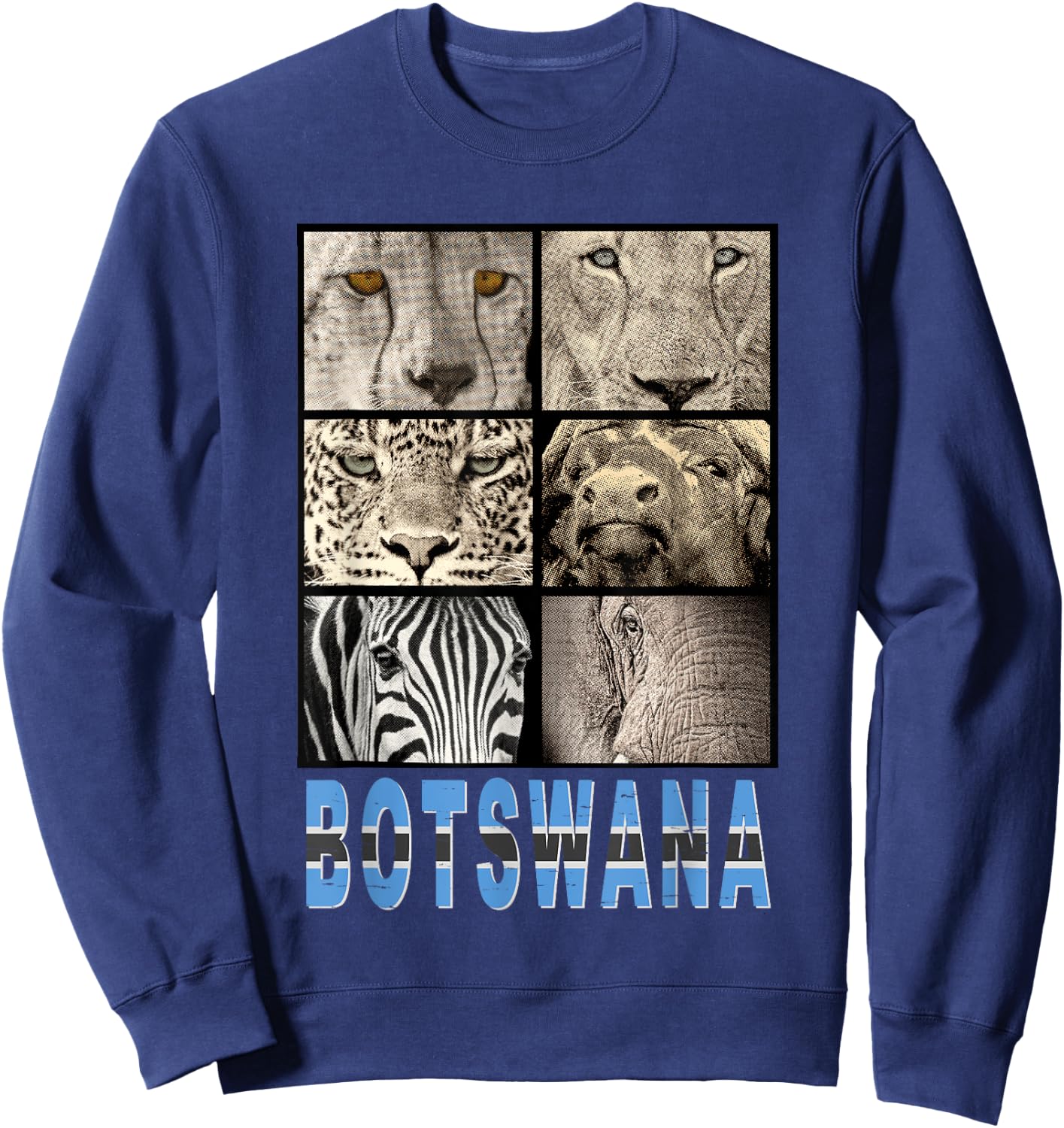 Love Botswana Love Wildlife for Botswana Wildlife Fans Sweatshirt - Sweatshirt | Navy