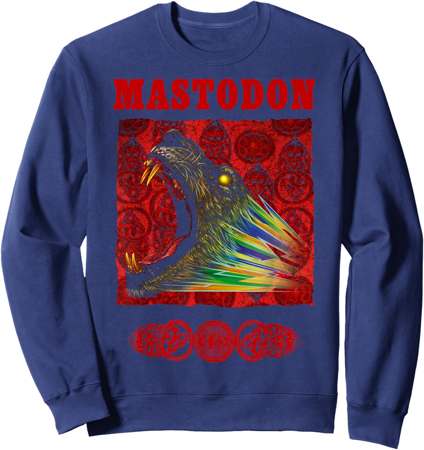 Mastodon Rainbow Lion Sweatshirt - Sweatshirt | Navy