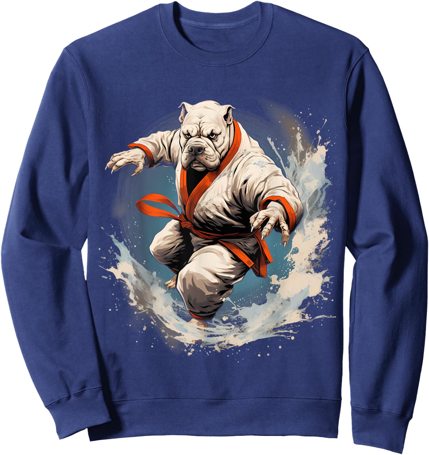 MMA Bulldog Karate Sweatshirt - Sweatshirt | Navy