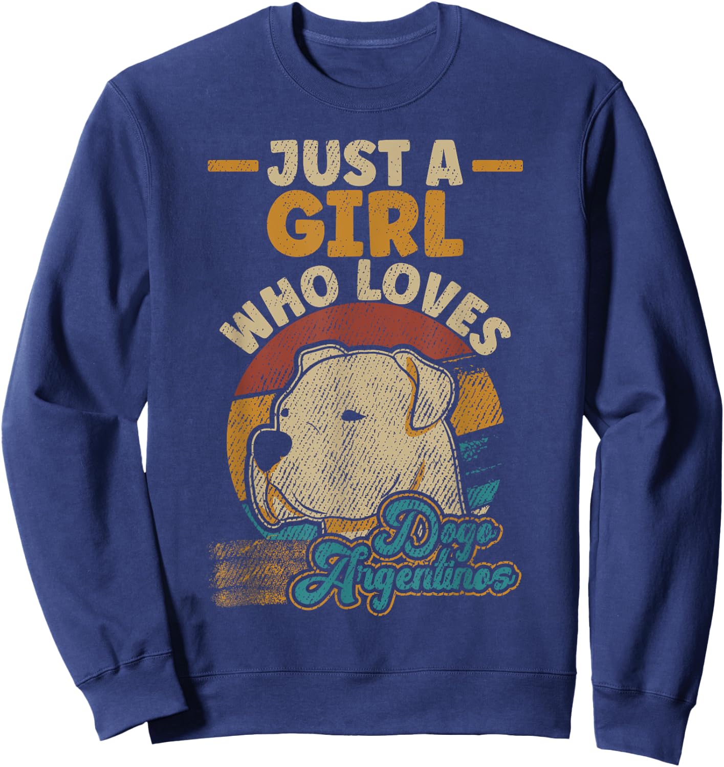 Dogo Argentino Dog Women Kids Sweatshirt - Sweatshirt | Navy