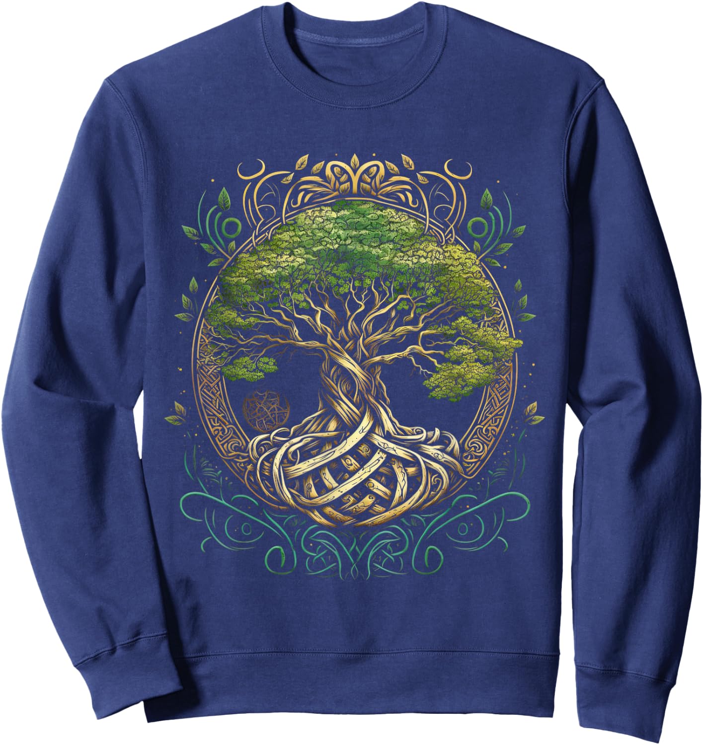 Tree of Life Viking Midgard Thor Walhalla Sweatshirt - Sweatshirt | Navy
