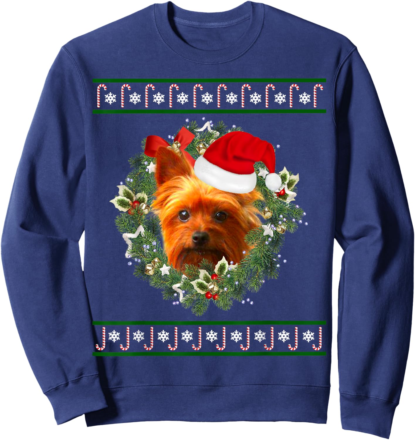 Yorkshire Terrier – Yorkshire Terrier Christmas Sweatshirt - Sweatshirt | Navy