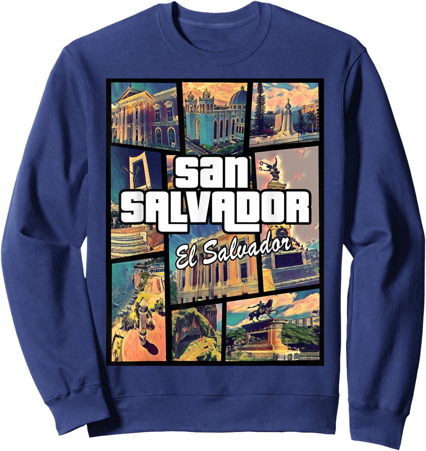 San Salvador El Salvador Capital Proud Sweatshirt - Sweatshirt | Navy