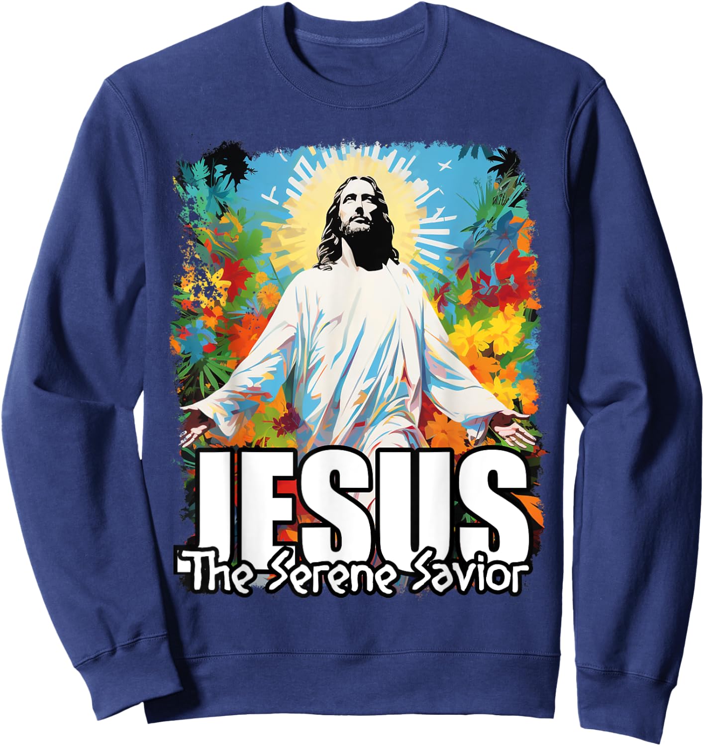 Jesus Christ Sweatshirt - Sweatshirt | Navy