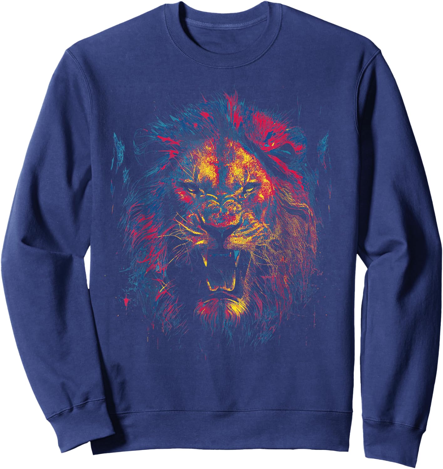 Lion Of Judah African Animal Israelite Reggae Lion Sweatshirt - Sweatshirt | Navy