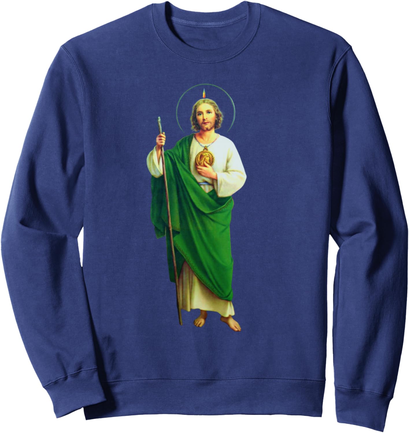 San Judas Tadeo Saint Jude Thaddeus Sweatshirt - Sweatshirt | Navy