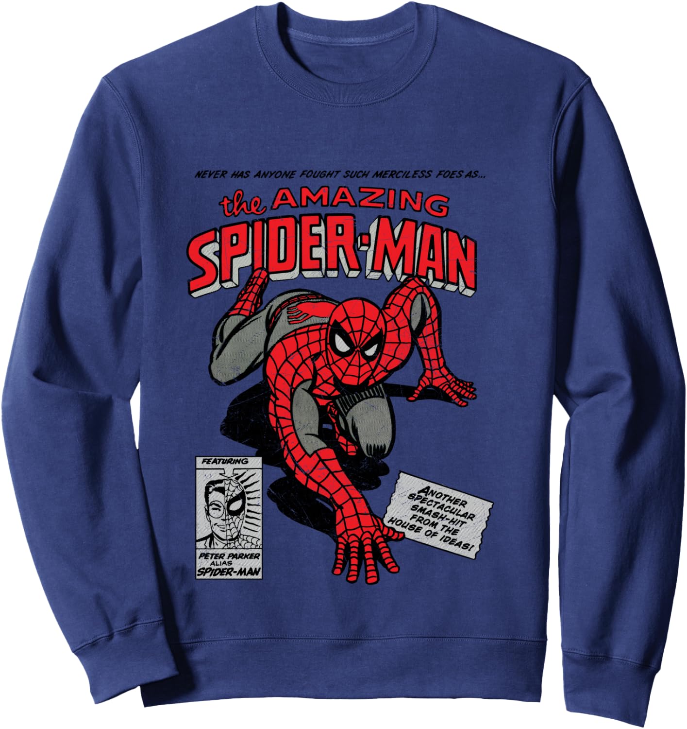 Marvel Spider-Man Retro Comic Sweatshirt - Sweatshirt | Navy