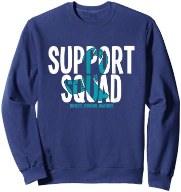 Support Squad Tourette Syndrome Awareness Sweatshirt - Sweatshirt | Navy