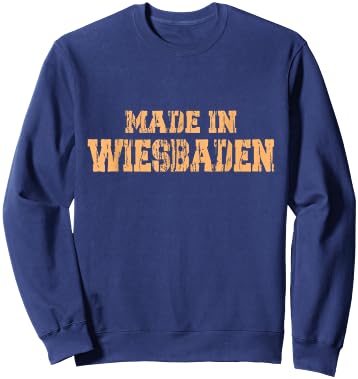Born In Wiesaden, Retro City Wiesbaden Sweatshirt - Sweatshirt | Navy