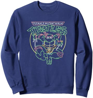 Teenage Mutant Ninja Turtles Raphael Neon Sign Ninja Mode Sweatshirt - Sweatshirt | Navy